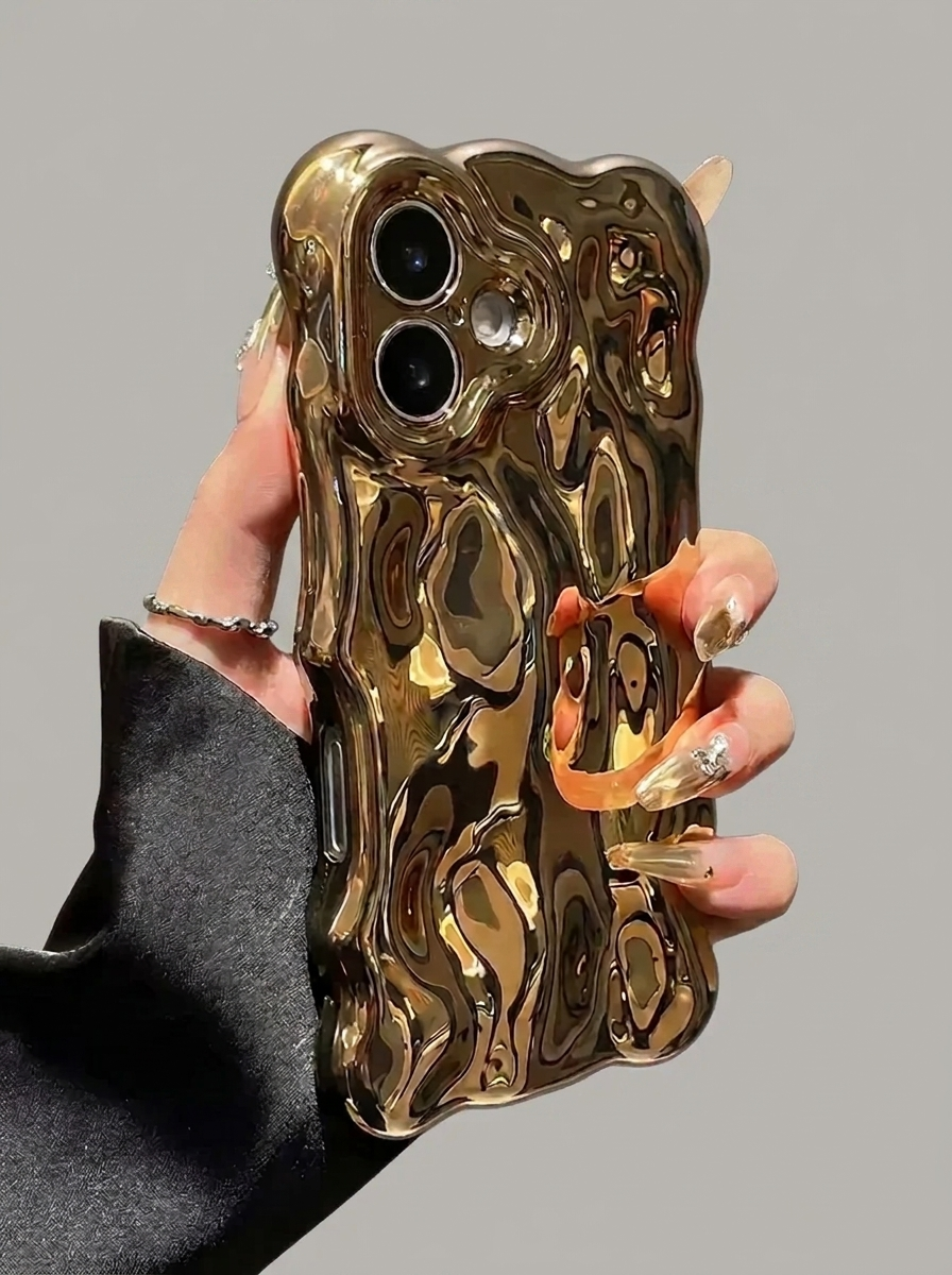 Gold Wrinkle Meteorite Texture Case