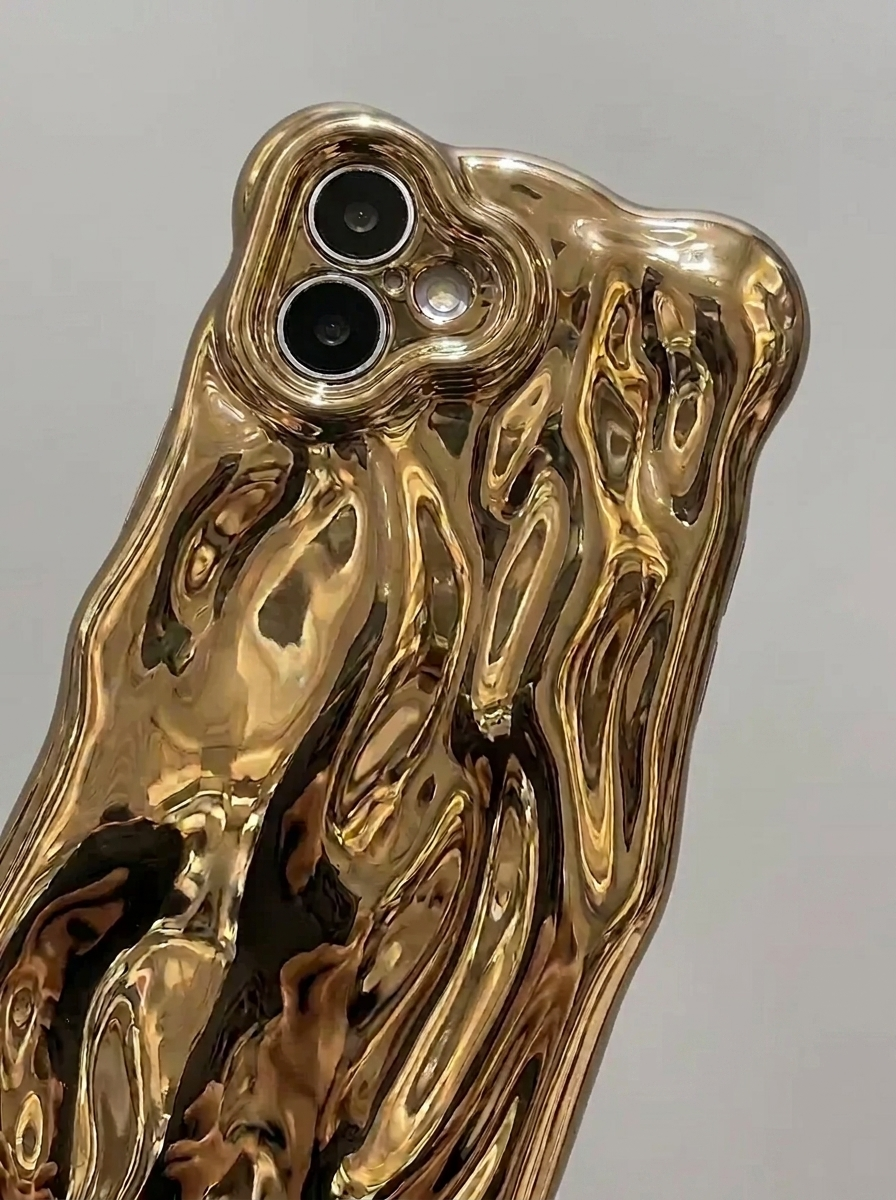 Gold Wrinkle Meteorite Texture Case